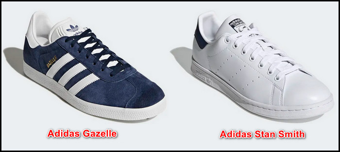 adidas-gazelle-vs-stan-smith-design