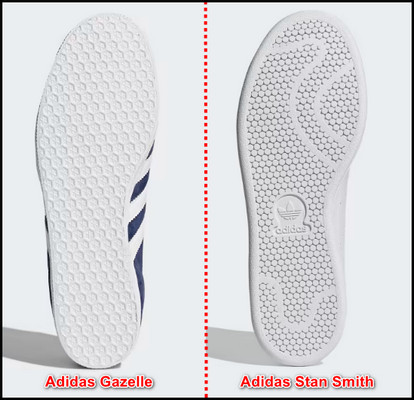 adidas-gazelle-vs-stan-smith-outsole