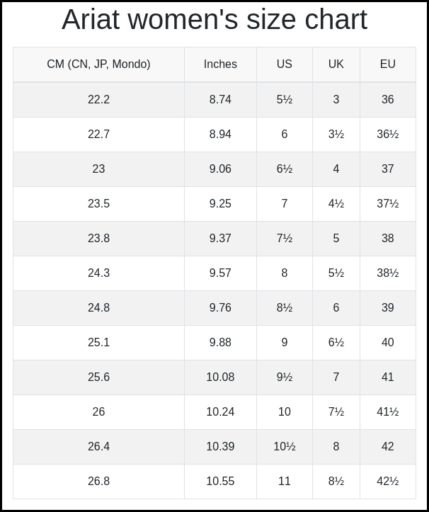 Ariat Boots Sizing [A Comprehensive Cowboy Boot Size Guide]