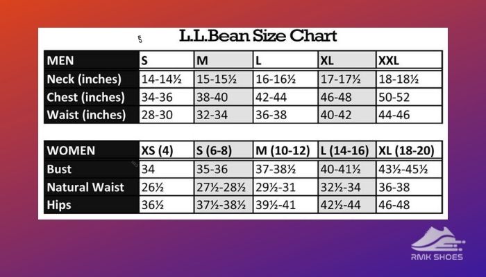 l-l-bean-size-chart
