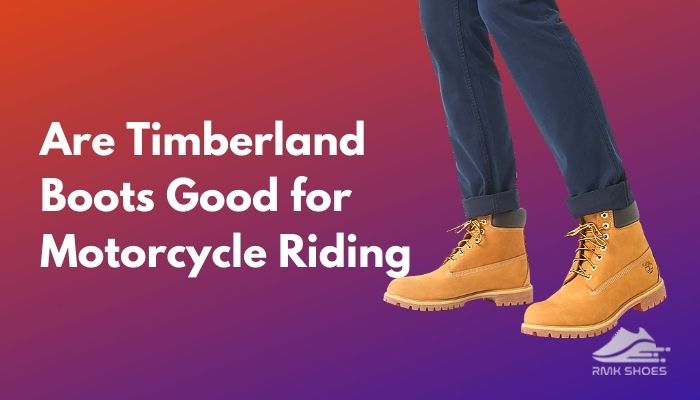 riding motorcycle in timberlands