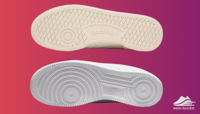 outsole-of-nike-air-force-1-and-reebok-club-c