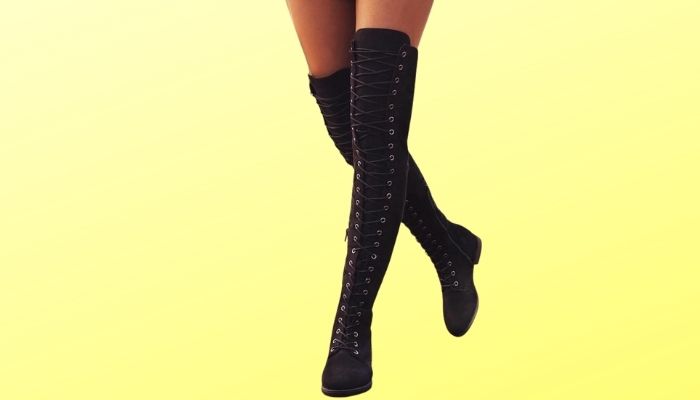 how to get thigh high boots to stay up