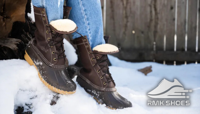 wearing-bean-boots-on-snow